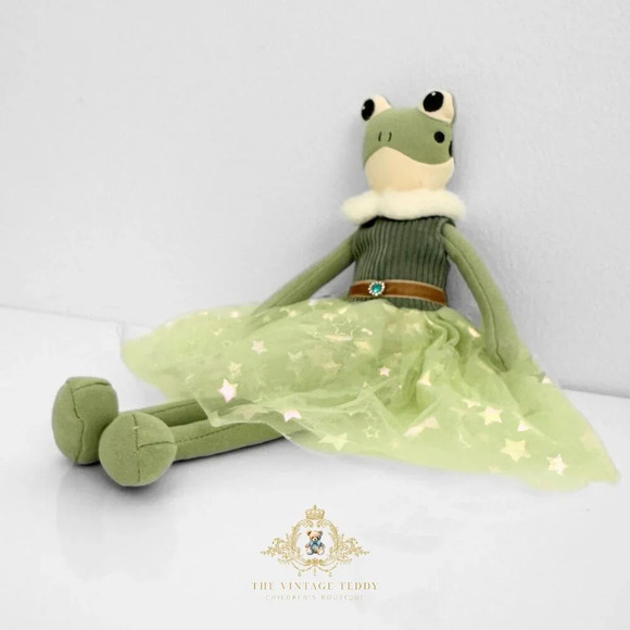 NWT Pretty Girls Princess Ballerina Dolly Plush Toy Handmade Froggy CuteKids Toy - Picture 2 of 3